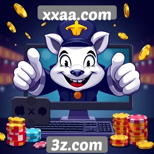 Overview das funcionalidades do site de jogos xxaa